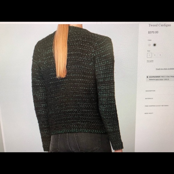 Sandro tweed cardigan - Picture 3 of 8